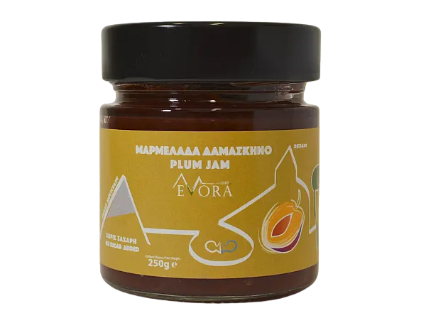 Μαρμελάδα Δαμάσκηνο χωρίς ζάχαρη EVORA (250 γρ.)